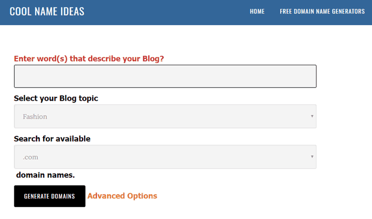 how to find a good domain name